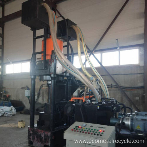 Vertical High Pressure Aluminum Shavings Briquette Machinery